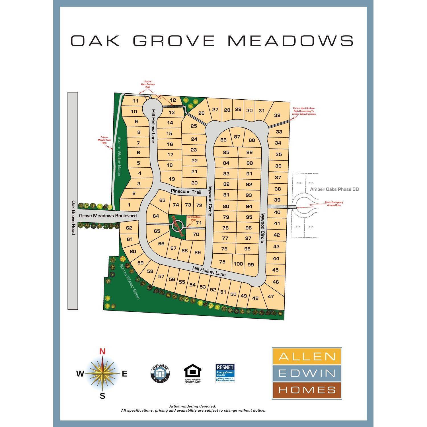 2. Oak Grove Meadows xây dựng tại 3260 Hill Hollow Lane, Howell, MI 48855