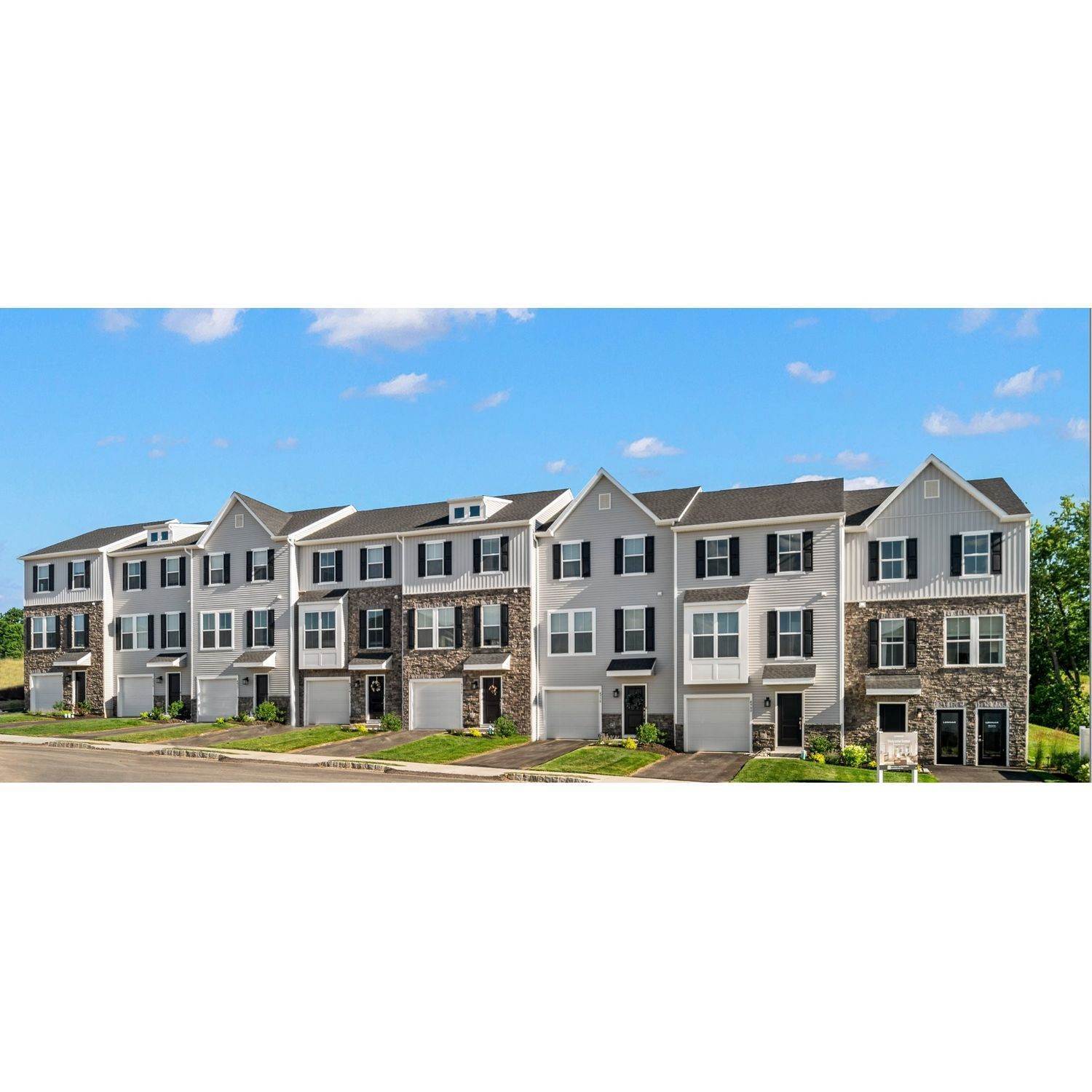 The Townes at Brookside Court xây dựng tại 7596 Clayton Avenue, Coopersburg, PA 18036