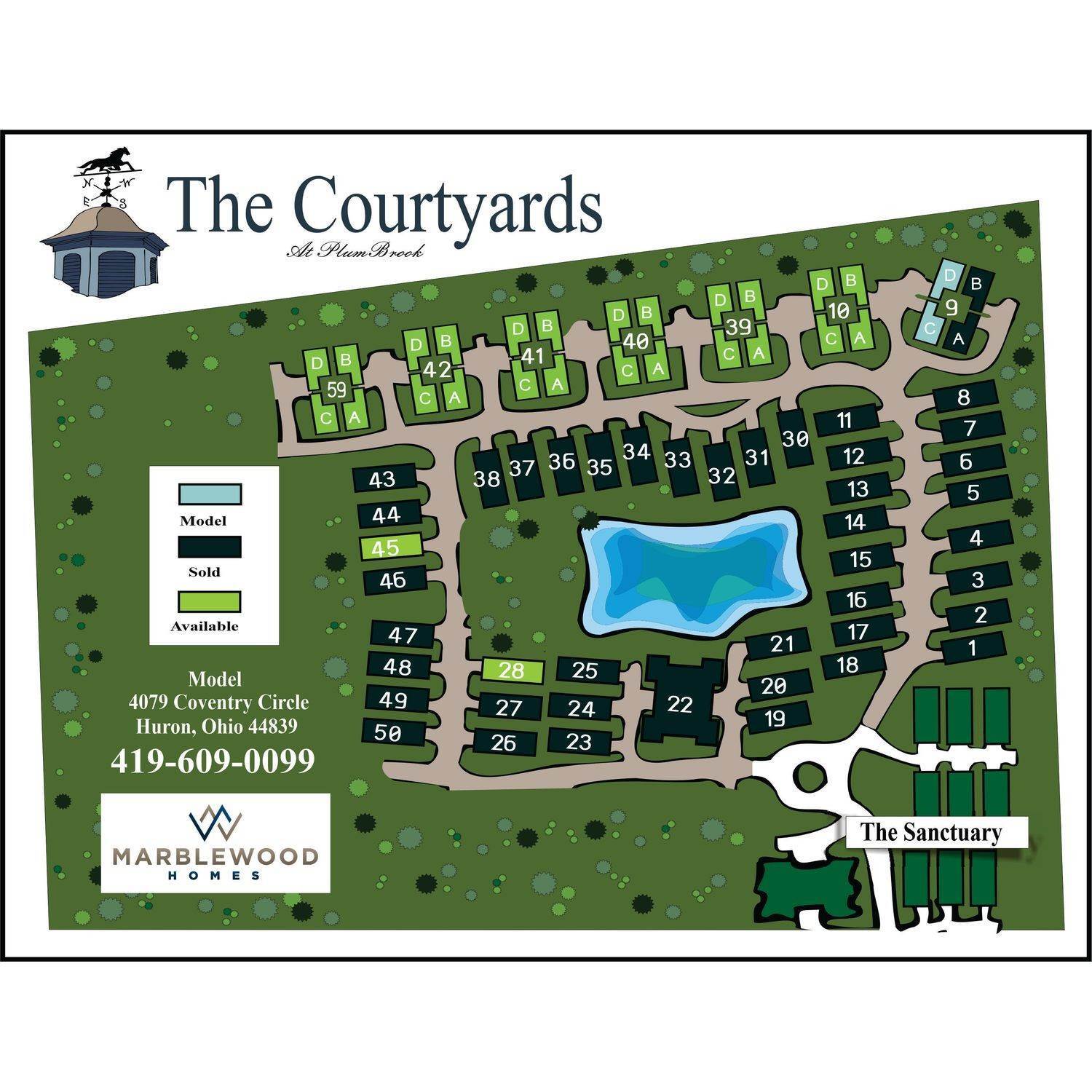 16. The Courtyards at Plum Brook xây dựng tại 4079 Coventry Circle, Huron, OH 44839