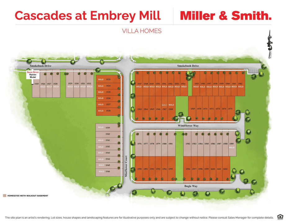5. Cascades at Embrey Mill gebouw op 247 Smokebush Dr., Ashburn, VA 20148