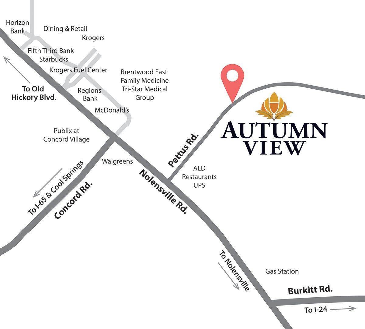 Autumn View建於 8100 Warbler Way, Brentwood, TN 37027