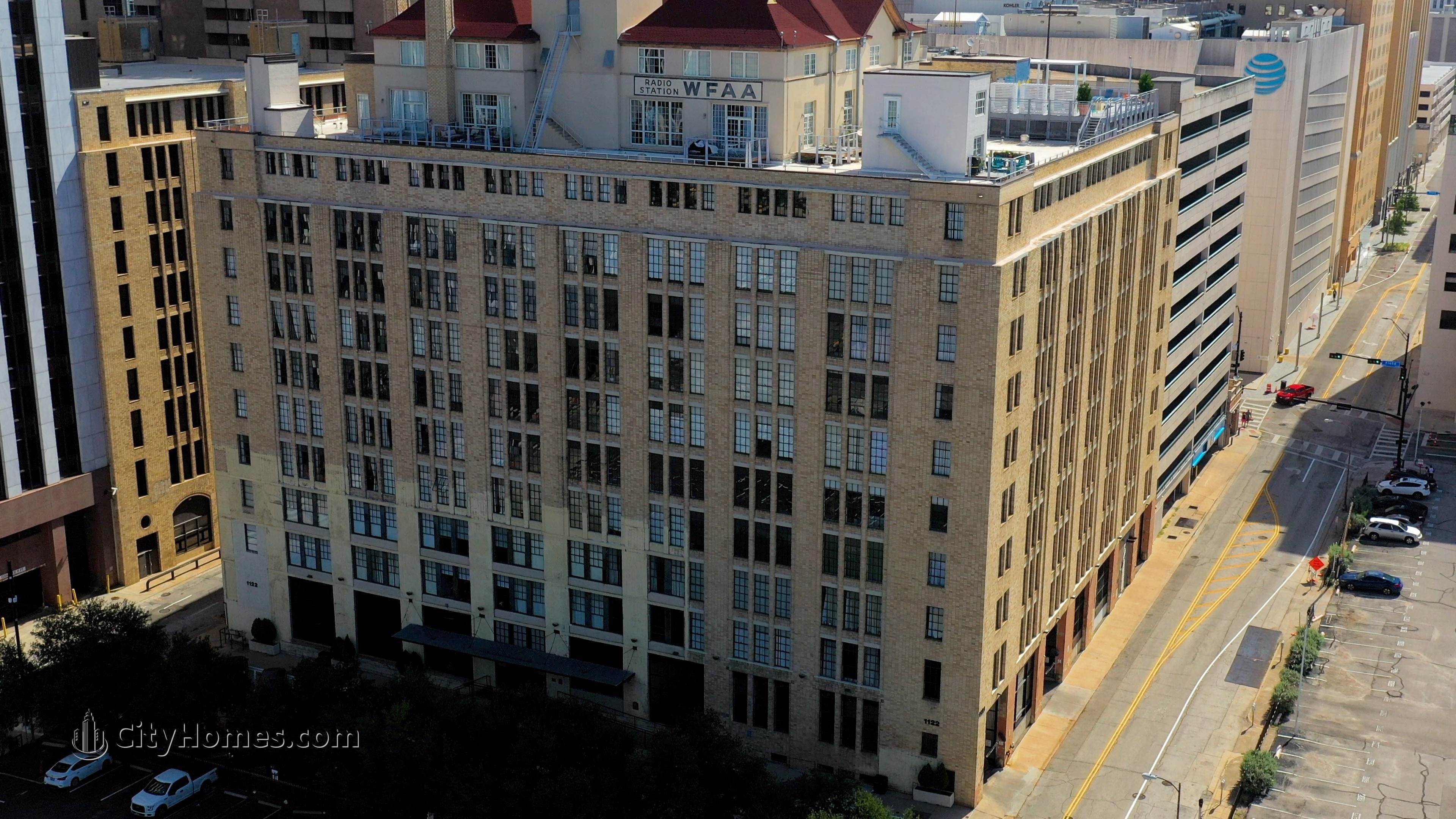 SoCo Urban Lofts prédio em 1122 Jackson St, Downtown Dallas, Dallas, TX 75202
