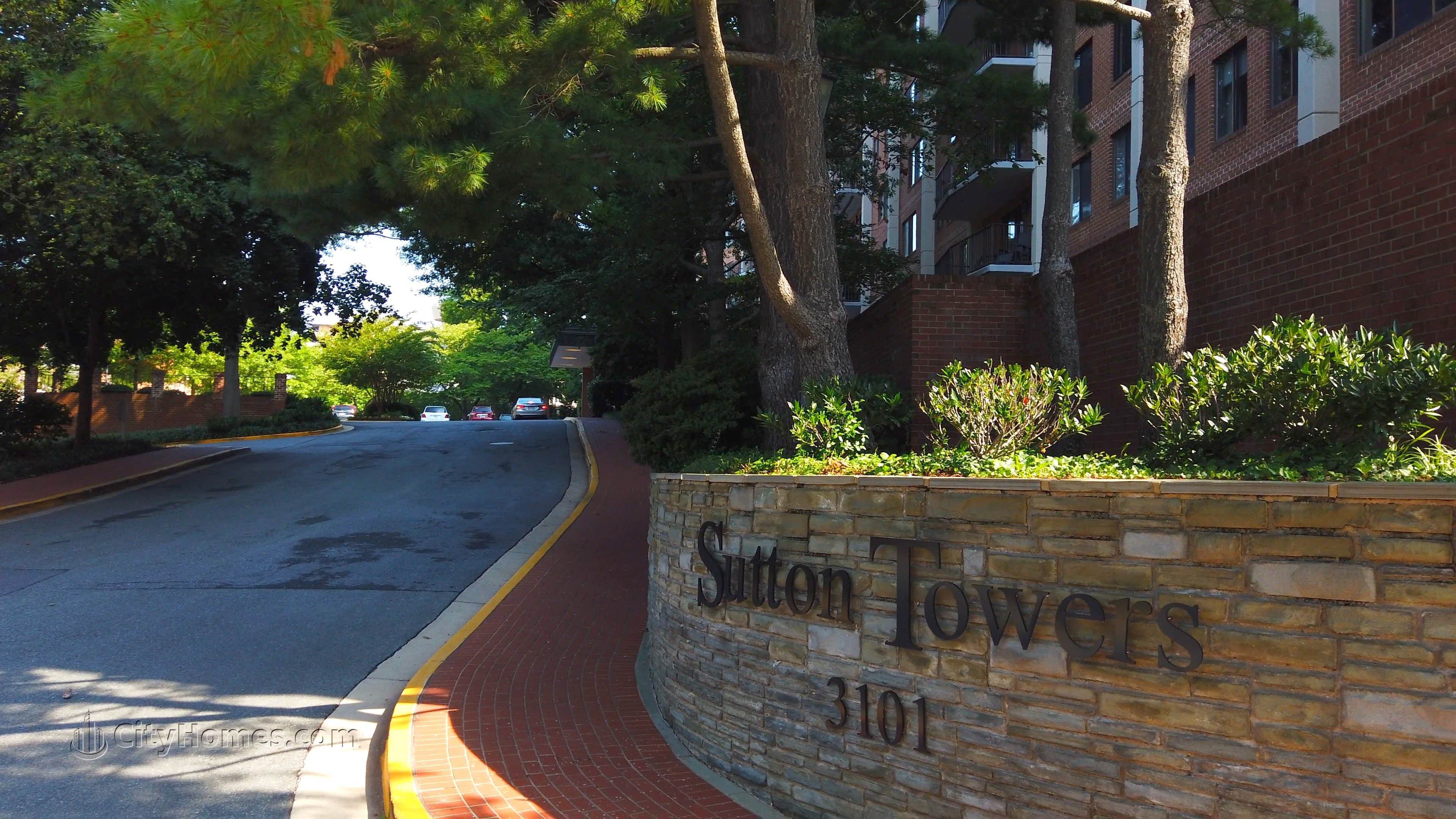 Sutton Towers building at 3101 New Mexico Ave NW, Wesley Heights, Washington, DC 20016